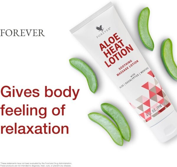 Forever Living - Forever Aloe Heat Lotion with Menthol & Eucalyptus - Skin Nourishment - Vegan-Friendly Formula - 4 fl oz. (Pack of 2) - Image 5