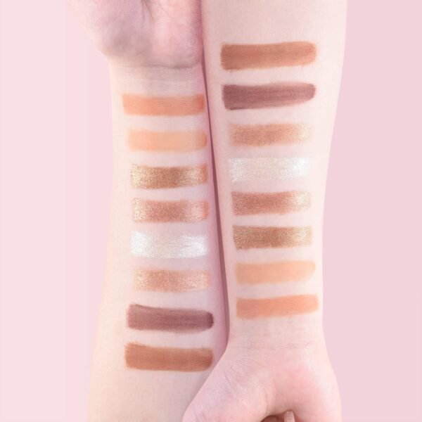 Matte Eyeshadow Palette, Vegan Eyeshadow Palette with Brush, 8 Shades Nude Eyeshadow Palette High Pigmented Organic Eyeshadow Palette Long Lasting Naked Eyeshadow Palette - Image 3