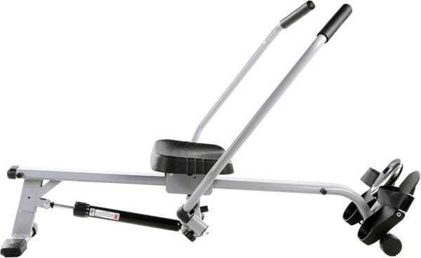 Sunny Health & Fitness Smart Compact Full Motion Rowing Machine, Full-Body Workout, Low-Impact, Extra-Long Rail, 350 LB Weight Capacity and Optional Free SunnyFit® App Enhanced Connectivity - Image 3