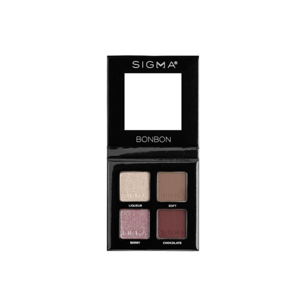 Sigma Beauty Quad Eyeshadow Palette – Makeup Eyeshadow Quad with a Buttery Soft Formula and Buildable, Blendable Shades for a Flawless Eye Look, Designed for All Day Wear (Bonbon) - Image 2
