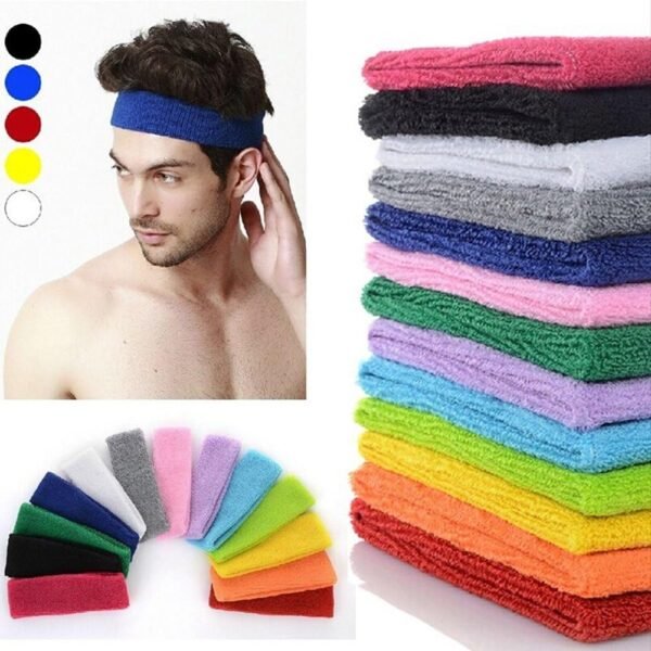 Yeshan 12 Packs Wicking Stretchy Athletic Sweatband/Sport Headbands/Head wrap/Yoga Headband/Head Scarf/Best Looking Hairband for Sports or Fashion,Towel Material - Image 3