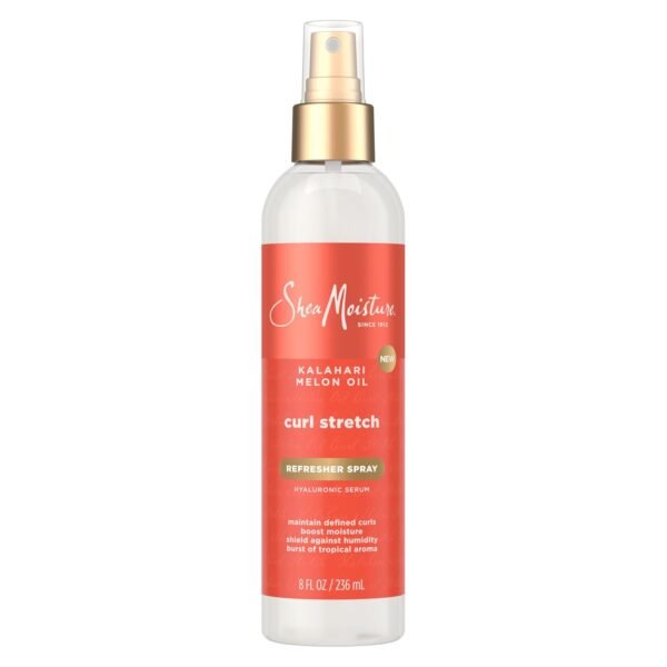 SheaMoisture Curl Stretch Refresher Spray Kalahari Melon Oil and Marula Oil Between Wash Style Stretcher Boosts Hydration, Fights Humidity and Frizz with Hyaluronic Serum 8 Fl Oz - Image 2