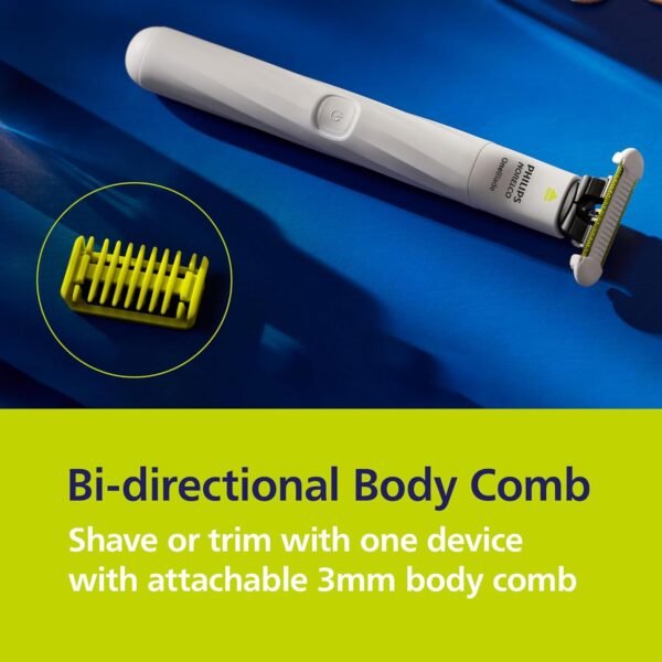 Philips Norelco OneBlade Intimate, Designed for Pubic Grooming, Trim & Shave with Extra Skin Protection, Model QP1924/70 - Image 5