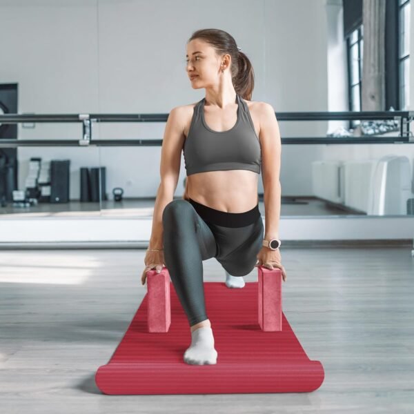BalanceFrom 7-Piece Set - Include Yoga Mat with Carrying Strap, 2 Yoga Blocks, Yoga Mat Towel, Yoga Hand Towel, Yoga Strap and Yoga Knee Pad, Multiple Colors - Image 7