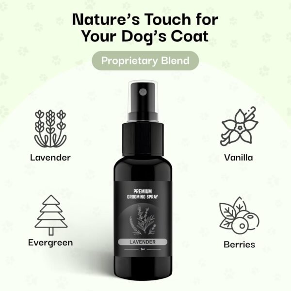 605Products Premium Dog Cologne & Odor Eliminator - Long Lasting Puppy Perfume, Deodorant & Grooming Spray with Essential Oils, 2oz Lavender (3-Pack) - Image 4