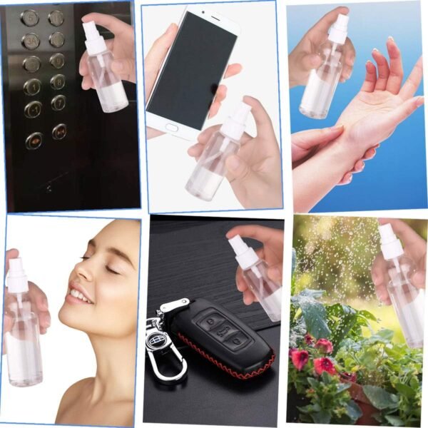 Spray Bottle, 1oz/30ml Small Plastic Fine Mist Spray Bottles, Mini Empty Travel Bottles with Funnels and Labels 6 Pack - Image 8