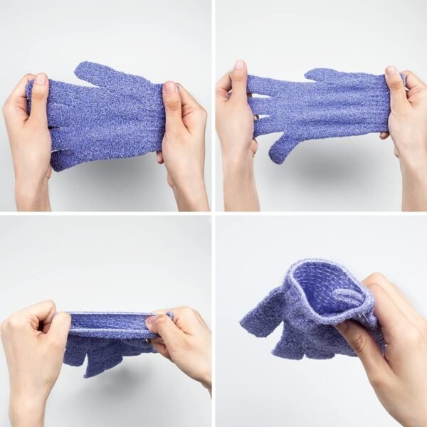 30 Pcs Exfoliating Gloves for Shower, 15 Colors Body Exfoliator Glove with Hanging Loop, Scrub Exfoliate Glove Mitt Bath Face Spa Hand Scrubber Wash Deep Scrubbing Dead Skin for Women Men, by Aisuly - Image 7