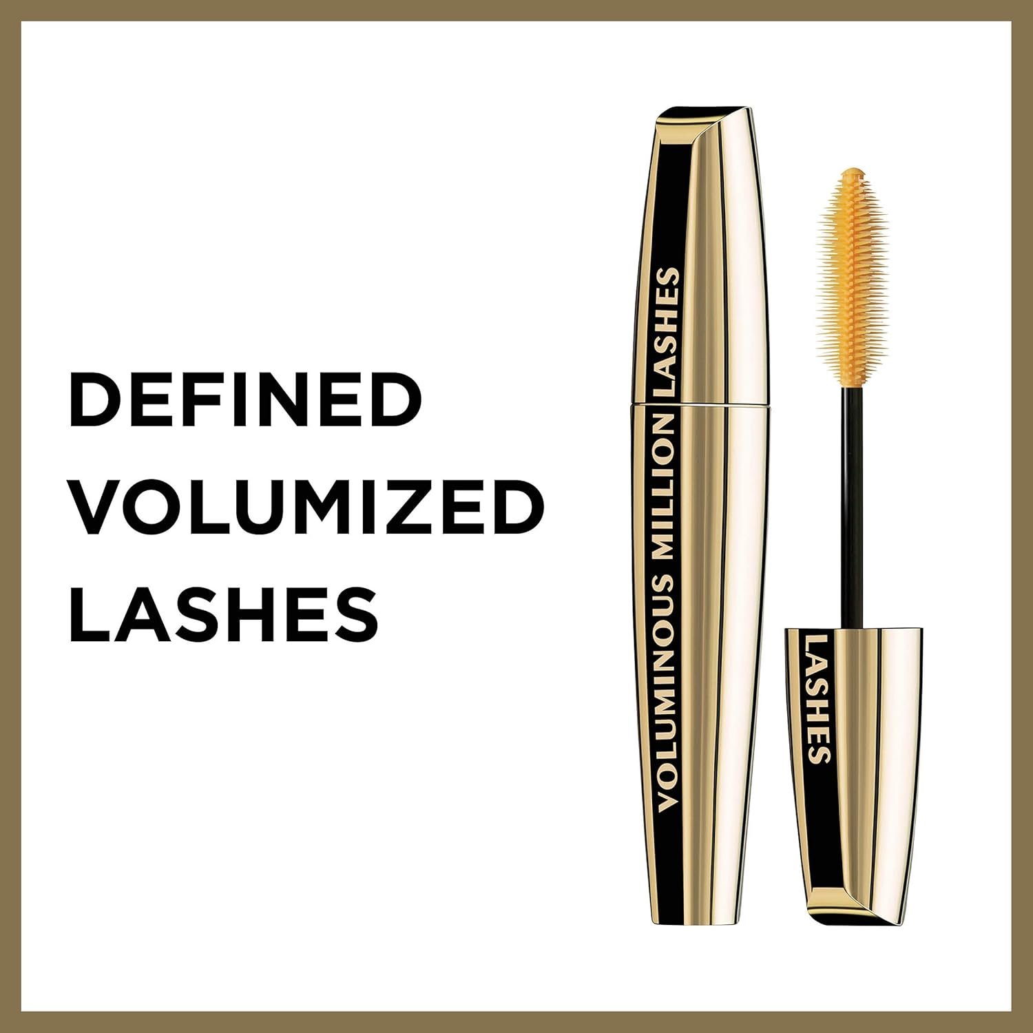 L’Oreal Paris Makeup Voluminous Million Lashes Mascara, Volumizing Collagen Infused Eye Makeup, Amplifying Mascara Brush, Waterproof, Black, 0.32 Fl Oz., 1 Count - Image 4