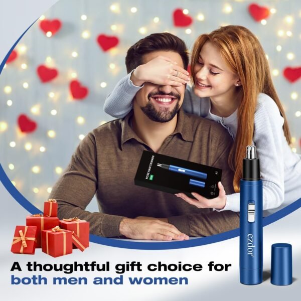 Nose Hair Trimmer for Men Women, Electric Nose & Ear Hair Trimmer, USB C Rechargeable, Wet/Dry, Powerful Motor with Stainless Steel Blades - Image 8