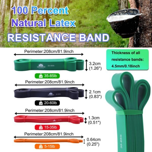 Pull Up Assistance Bands System,2-in-1 Door Anchor Adjustable Strap,Assisted Pull Up Resistance Bands,Home Powerlifting Workout - Image 3