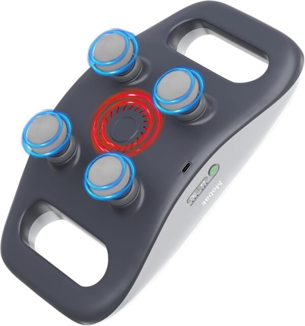 Mebak Massage Gun 4 Heads, 4X More Efficient Pain Relief Massager with Near-Infrared LED, Rechargeable Massage Gun Deep Tissue for All Body, 6mm Amplitude, Type-C Charging, Gifts for Men & Women - Image 2