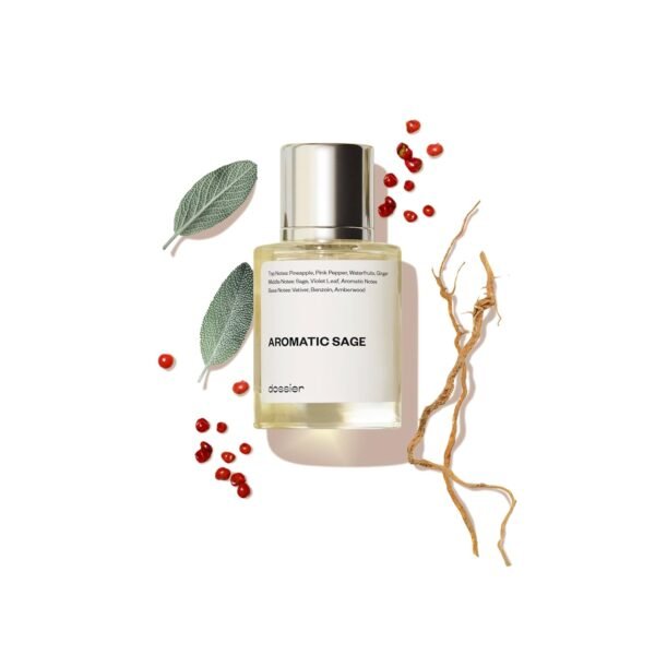 Dossier - Aromatic Sage 1.7 Fl oz (50ml) - Eau de Parfum - Inspired by Valentin's Born in Roma U.omo - Perfume Luxury - Pure Infused - Paraben Free - Vegan - For Men - Image 2