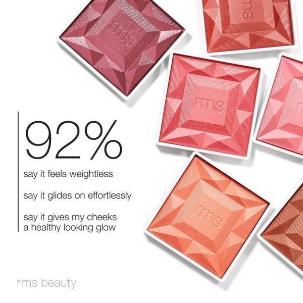 RMS Beauty ReDimension Hydra Powder Blush - Powder Gel Blush for Cheeks, Blush Cream, Cream Blush Makeup Shimmer Blush Powder Cheek Tint, Face Blushes - Image 5