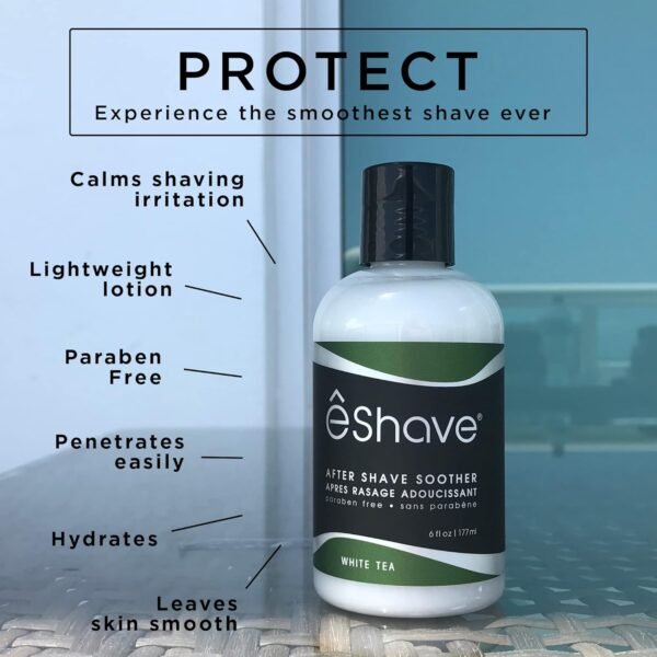 Luxury After Shave Balm for Men-After Shave Lotion Soothes Razor Burn- Deep Moisturizes Skin- All-Natural Vegan After Shave Cream Calming White Tea 6 oz - Image 6