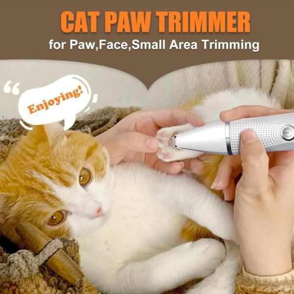 Cat Grooming Clippers Kit for Matted Hair, Bautrium 3 in 1 Electric Pet Hair Trimmer for Thick Hair, Heavy Coat Butt Shaver Cordless Cat Razor Claw Fur Trimmer for Dogs and Other Small Animals at Home - Image 6