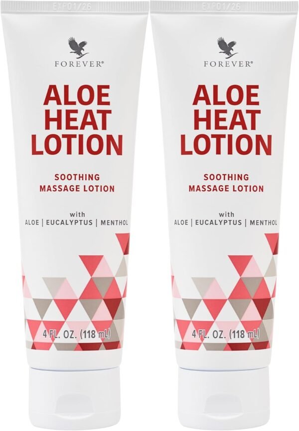 Forever Living - Forever Aloe Heat Lotion with Menthol & Eucalyptus - Skin Nourishment - Vegan-Friendly Formula - 4 fl oz. (Pack of 2) - Image 2