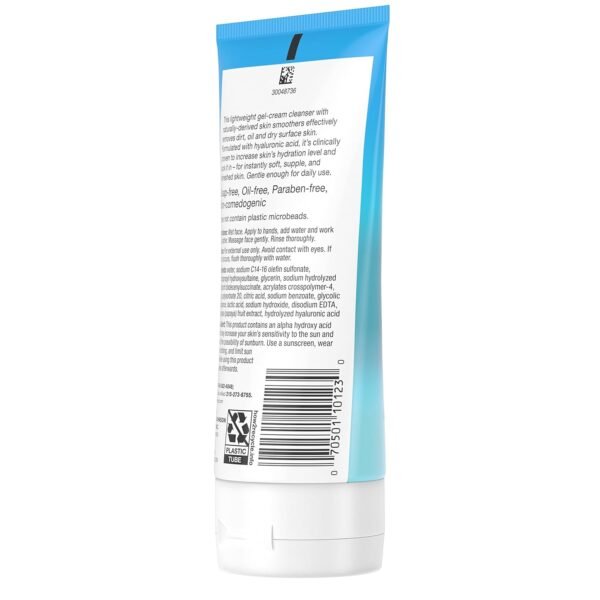 Neutrogena Hydro Boost Gentle Exfoliating Daily Facial Cleanser with Hyaluronic Acid, Clinically Proven to Increase Skin's Hydration Level, Non-Comedogenic Oil-, Soap- & Paraben-Free, 5 Oz, 3 Pack - Image 14