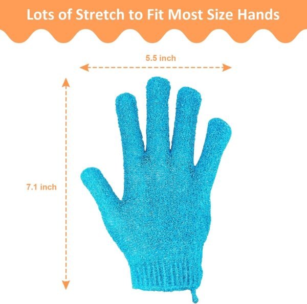 30 Pcs Exfoliating Gloves for Shower, 15 Colors Body Exfoliator Glove with Hanging Loop, Scrub Exfoliate Glove Mitt Bath Face Spa Hand Scrubber Wash Deep Scrubbing Dead Skin for Women Men, by Aisuly - Image 4