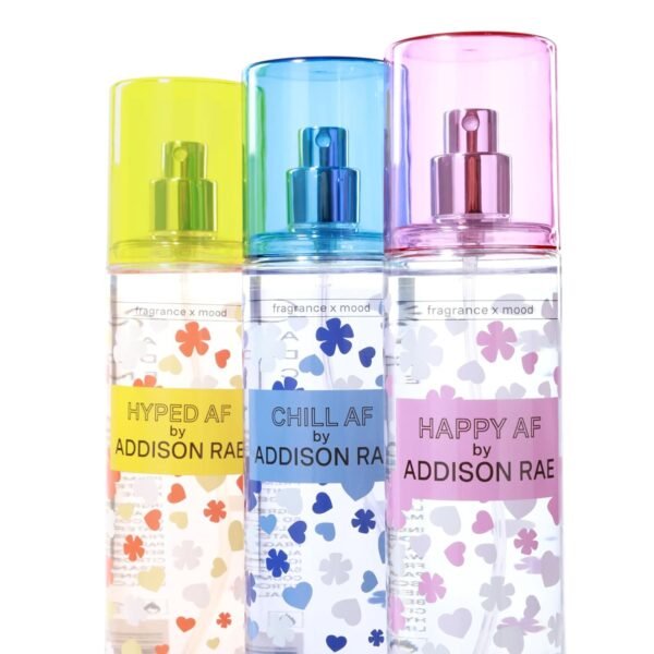 Body Mists Giftset by Addison Rae - Happy, Hyped, Chill - Body Spray for Women - Mood-Enhancing, Vegan, Cruelty Free Fragrance Mists - 3 pc - Image 3