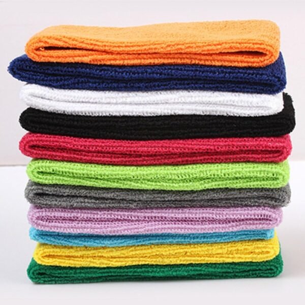 Yeshan 12 Packs Wicking Stretchy Athletic Sweatband/Sport Headbands/Head wrap/Yoga Headband/Head Scarf/Best Looking Hairband for Sports or Fashion,Towel Material - Image 4