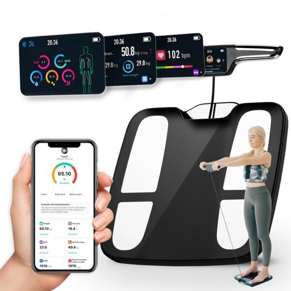 Smart Scale for Body Weight and Fat Percentage, FSA & HSA Eligible, 8-Electrode High Precision Digital Bathroom Scale for BMI, Body Fat, Muscle & Bone Mass, 51 Body Composition with Report - Image 2
