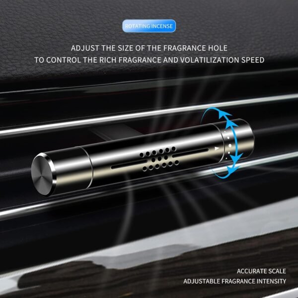 Car Air Fresheners Scents Diffuser Vent Clips Perfume Essential Oil sticks Fro Women Men Automotive Fragrance Decoration Accessories(Black) - Image 6