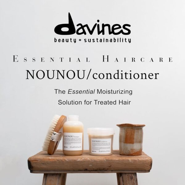 Davines NOUNOU Conditioner, Hydrating Deep Conditioner for Bleached, Permed, Relaxed, Damaged Or Very Dry Hair, Replenishes Chemically Processed Hair - Image 4