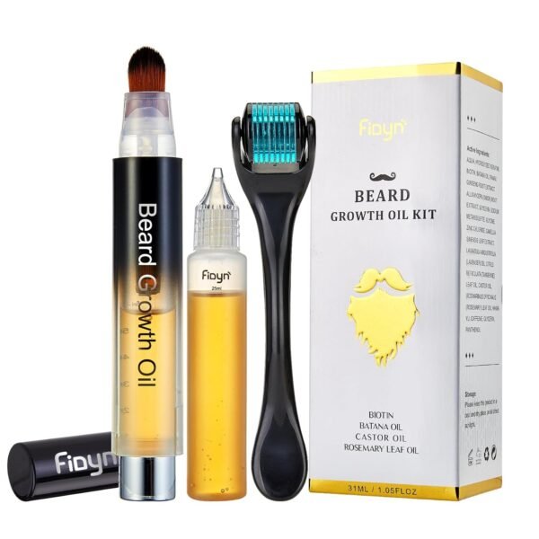Beard Kit for Hair Growth for Men: Beard Growth Oil for Thicker Fuller Softer Facial Beard Natural Batana Oil Care Beard Growth Kit with Rosemary Oil Castor Oil Biotin - Image 2