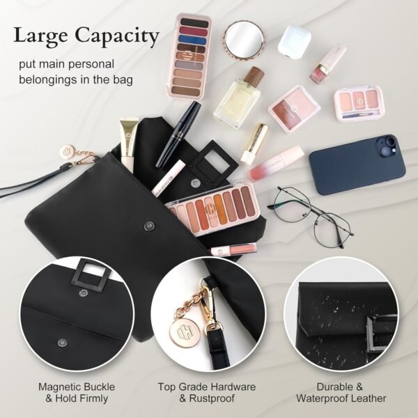 Color Nymph All In One Makeup Kit For Teens And Girls With Waterproof Handbag Makeup Kit Included 9 Colors Matte And Pearl Eyeshadow Palette Liquid Blush, Double Ended Lipgloss Concealer Brush Mascara - Image 8