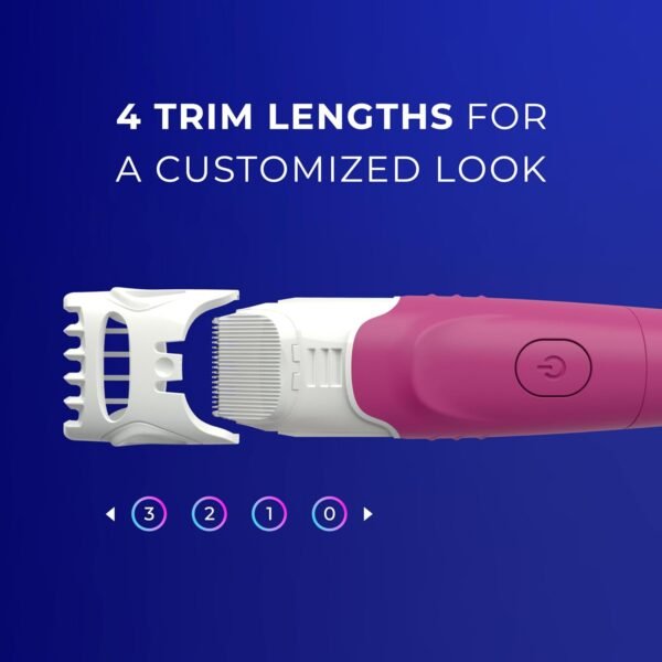 Schick Hydro Silk TrimStyle Razor for Women with Bikini Trimmer | 5-Blade Womens Razor with Trimmer, 2-in-1 Waterproof Pubic Hair Trimmer & Razor | 1 Handle & 3 Razor Blade Refills - Image 6