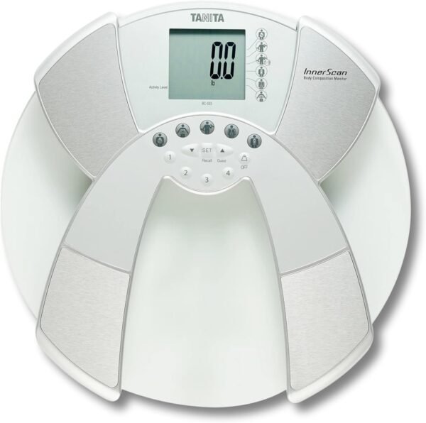 Tanita BC-533 Digital Bathroom Scale - Japan Technology Clear Glass Smart Innerscan Body Composition Monitor, Measures Weight, Body Fat, Muscle Mass, BMI, Bone Mass, Visceral Fat - FSA/HSA Eligible - Image 2