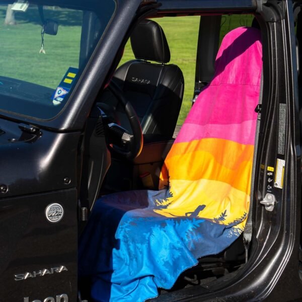 Gone For a Run Running Performance Hooded Seat Cover Towel | Happy Hour - Image 3