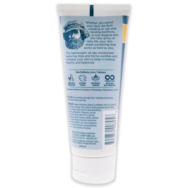 Burts Bees Soothing Moisturizer Plus After Shave Men 2.5 oz - Image 4
