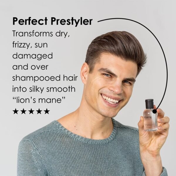 Alex Costa Hydrating Argan Oil Daily Hair Serum by Forte Series Sulfate Free Argan Hair Oil for Men Hair Serum for Dry Damaged Hair, for Styling Hair (75 ml / 2.5 oz) - Image 3