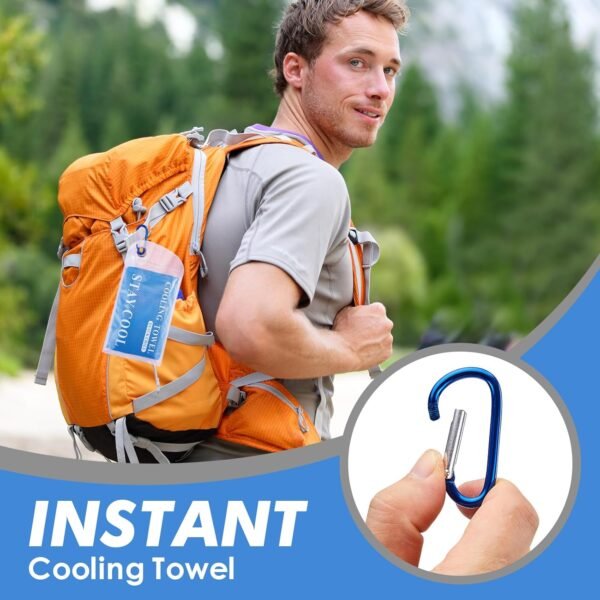 3 Pack Cooling Towels (47"x12") for Neck and Face, Ice Towel for Hot Weather, Soft Breathable Chilly Gym Towels, Microfiber Towel for Work Out, Yoga, Running, Camping & More Activities - Image 7