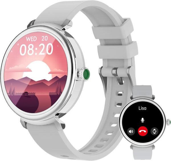 Smart Watch for Women with Answer/Make Call,1.27" HD Waterproof with DIY Faces,Fitness Tracker Smart Watch with Heart Rate,SpO2,Sleep Monitoring Compatible with iOS/Android - Image 2