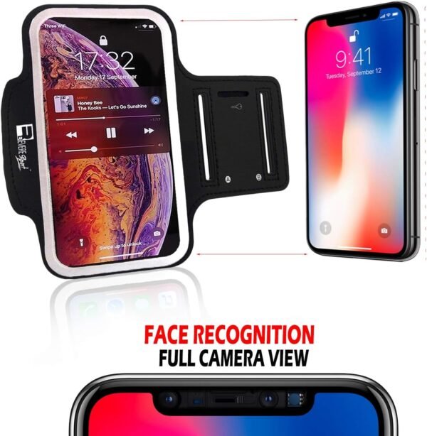 RevereSport Premium iPhone 13 Mini Running Armband. Premium Phone Arm Holder for Sports, Gym Workouts and Exercise - Image 4
