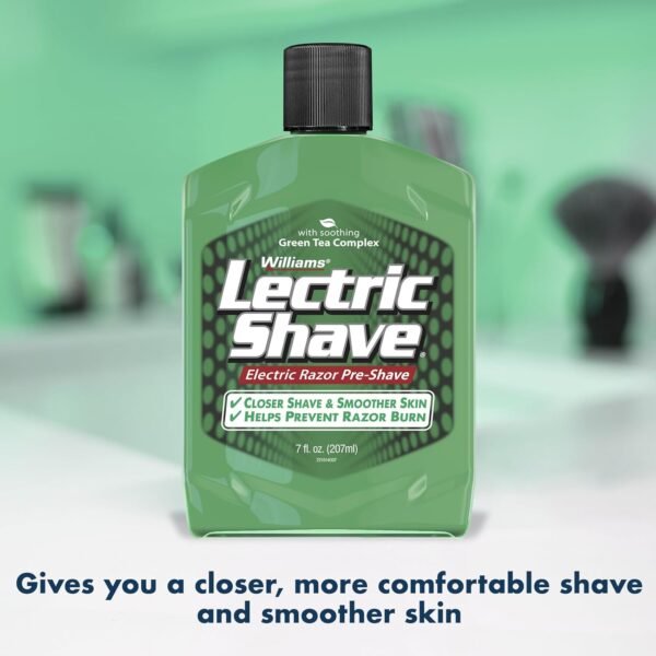 Williams Lectric Shave, Electric Razor Pre-Shave, 7 Ounce - Image 4
