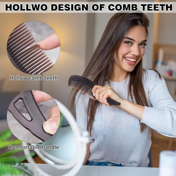 Revolutionary design of dandruff comb, energy massage comb, beauty comb, healthier scalp, better hair quality for women and men to remove dandruff and dirt (Medium, Count, 1) - Image 6