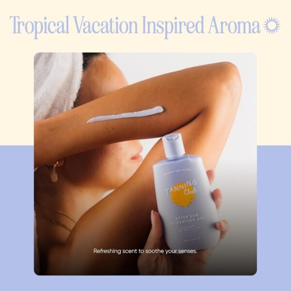 After Sun Gel - Aloe Vera and Sea Kelp Formula for Sunburn Relief and Hydration - Tan Extender - 150 m - Image 9