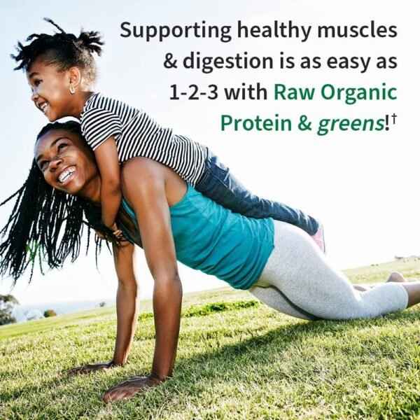 Garden of Life Raw Organic Protein & Greens Lightly Sweet, Vegan Protein Powder for Women and Men, Plant Protein, Pea Protein, Greens & Probiotics, Dairy Free, Gluten Free Low Carb Shake, 20 Servings - Image 3