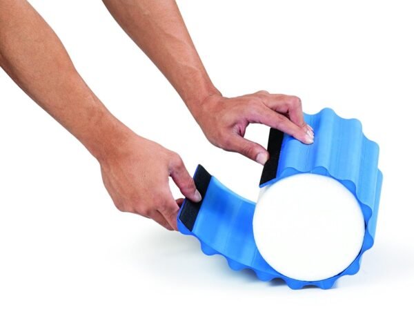 THERABAND Foam Roller Wrap, Fits Around Standard 6" Diameter Foam Rollers, Ridged Texture to Better Roll Out Muscles, Helps with Injury Prevention and Recovery, Blue, Extra Firm, Advanced - Image 2