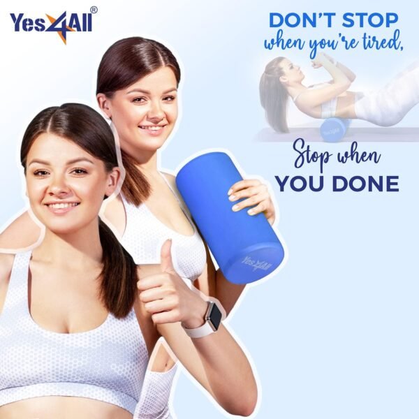 Yes4All EVA Medium Density Foam Roller for Back - Round Back Roller for Exercise, Yoga & Pilates 12/18/24/36 inch - Image 7