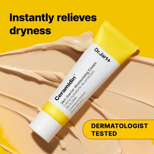 Dr.Jart+ Ceramidin™ Skin Barrier Moisturizer Face Cream For Dry Skin with Ceramides and Panthenol | Korean Skin Care - Image 3