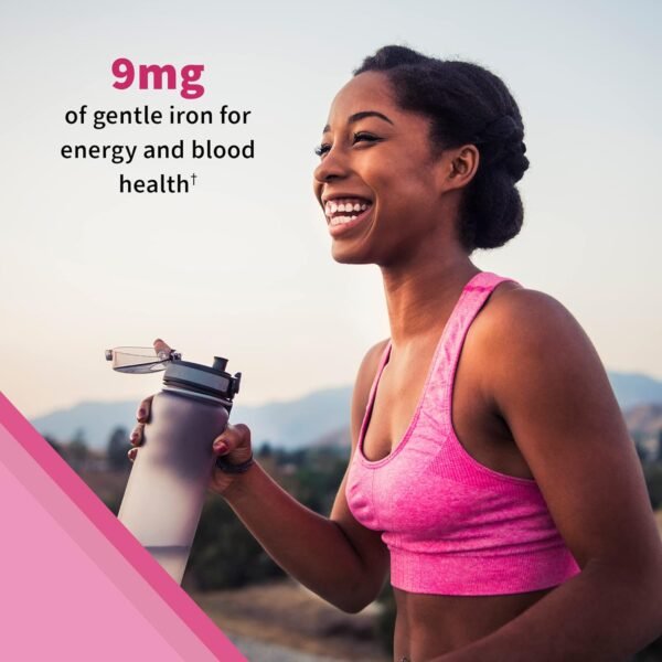 Women’s Multivitamin Gummy with Iron: Folate, Biotin, D3 & B12 for Hair, Skin & Nails + Probiotics for Immune Health & Digestion, Vitamin Code, Non-GMO, Gluten-Free, 90 Cherry Gummies, 30 Day Supply - Image 6