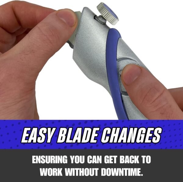 Rapid Edge Rapid Warrior Multi-Use Utility Knife Kit with Drywall Knife, Hacksaw and General Purpose Saw Blade (Includes 5 Rapid Edge Serrated Razor Knife Blades) (1-Pack) - Image 5