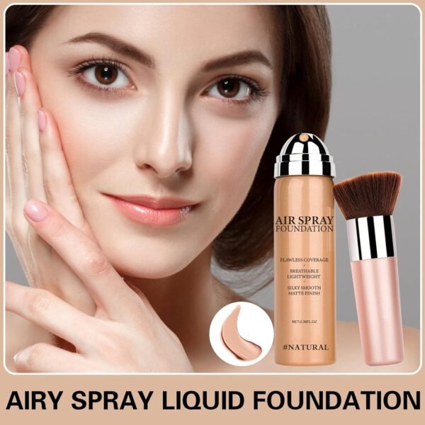 Magic Minerals Airbrush Foundation Makeup Spray Silky Lightweight Spray Foundation Makeup Air Brush Flawless Setting Spray Makeup for Mature Skin (Natural/Warm Porcelain) - Image 3