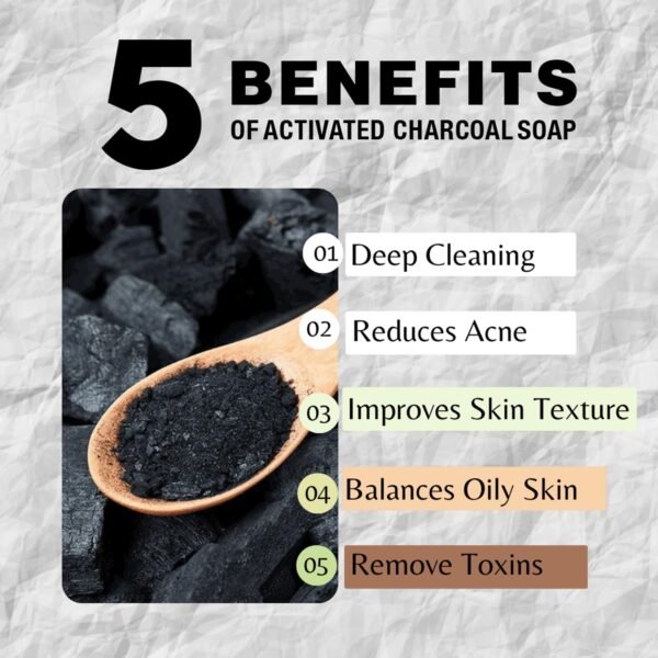 ONE Bar Activated Charcoal 3.5 oz 3 Pack - Shave, Shower, Shampoo, face, beard, body, hair/scalp, SuperFAT “oil” Infused: Avocado, Mango, Olive, Coconut, Argan, Moisturizing and Nourishing Oil. - Image 3