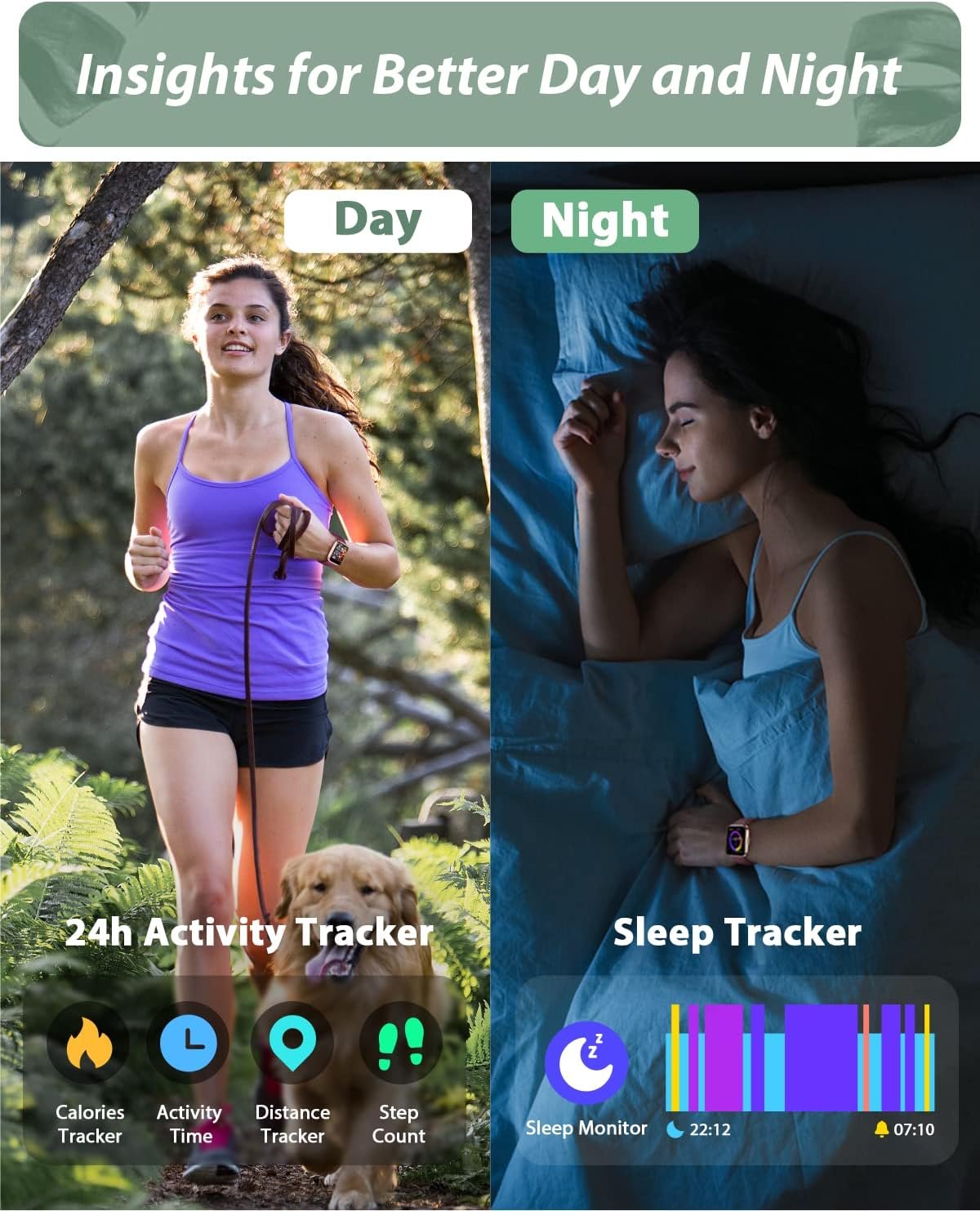 Smart Watch for Men Women(Call Receive/Dial), Alexa Built-in, 1.7" Touch Screen Fitness Tracker with Heart Rate Sleep Tracking, 60 Sports Modes, 5ATM Waterproof Smartwatch for Android iPhone - Image 5