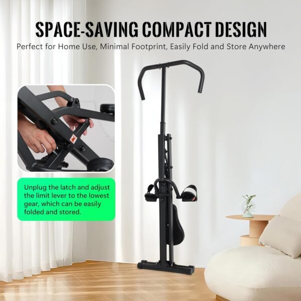 Leikefitness Squat Assist Trainer for Leg Fitness Machine for Home Gym Squat Machine, 2 in 1 Ride & Rowing Machine for Botty Glutes Butt Thighs - Image 5